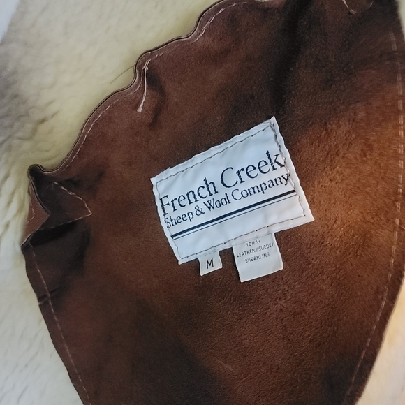 Leather Shearling Suede Coat - Picture 5 of 5